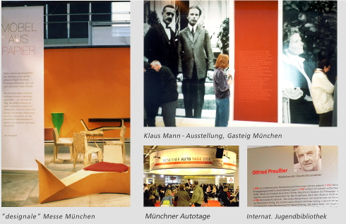 Messe designale München, Klaus Mann-Ausstellung im Gasteig München, Münchner Autotage, Internationale Jugendbibliothek